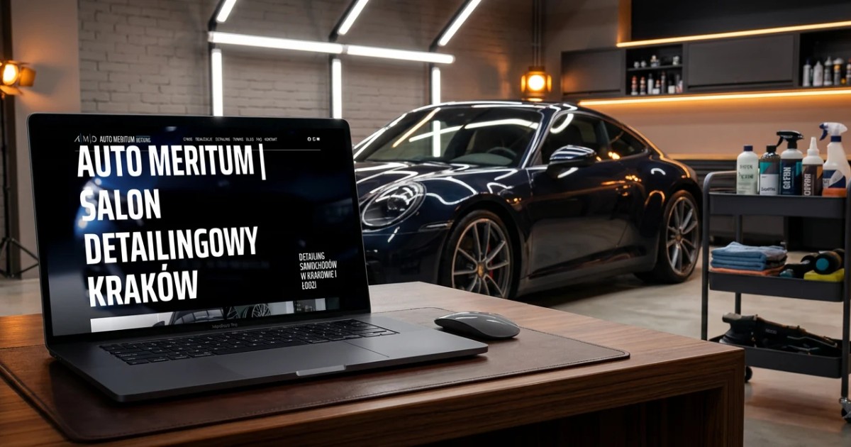 Auto Meritum Detailing - a website for a detailing studio in Krakow - case study by 234.studio