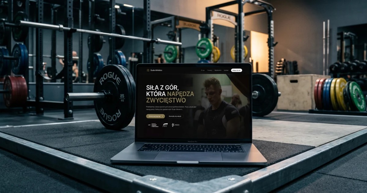 Duda Athletics - a website for a strength club in Nowy Targ - case study by 234.studio
