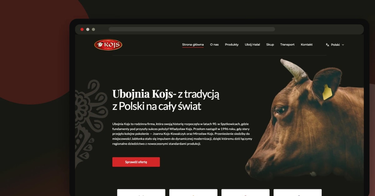 KOJS - a Podhale meat processor with an export offer - case study by 234.studio