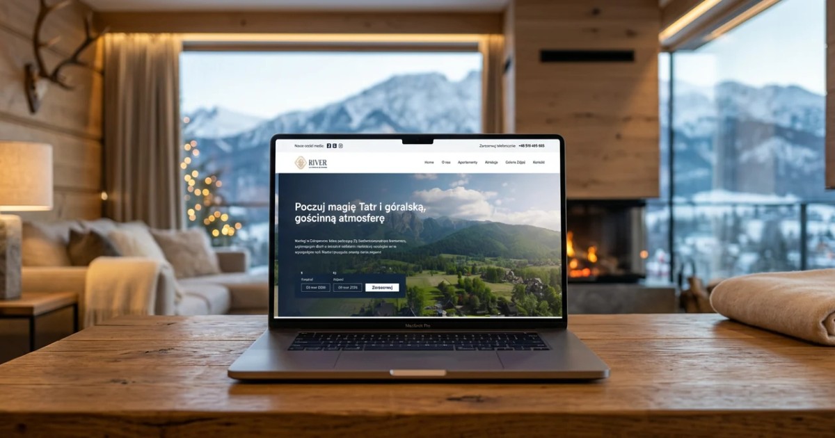 River ApartHouse - a website for apartments in Zakopane - case study by 234.studio