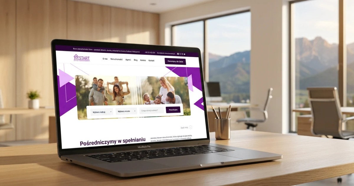 Start Biuro Nieruchomości - a website for a Podhale estate agency - case study by 234.studio