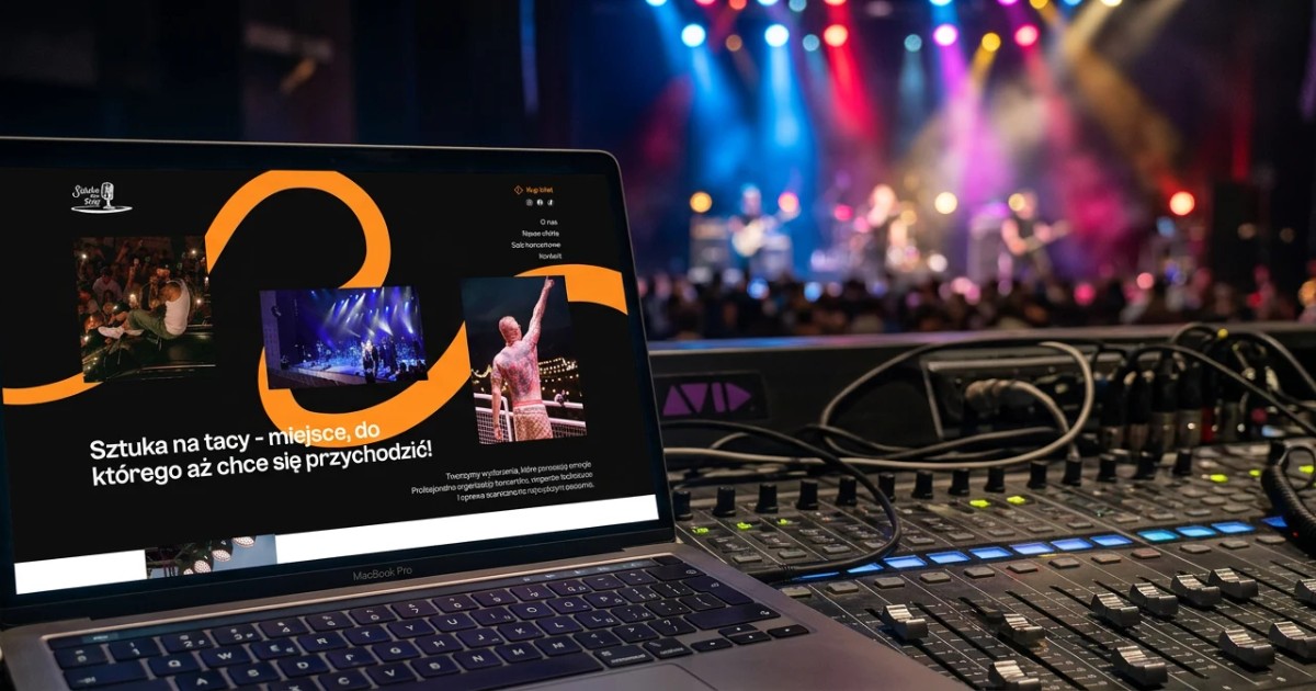 Sztuka na tacy - a website for a concert organiser in Nowy Targ - case study by 234.studio