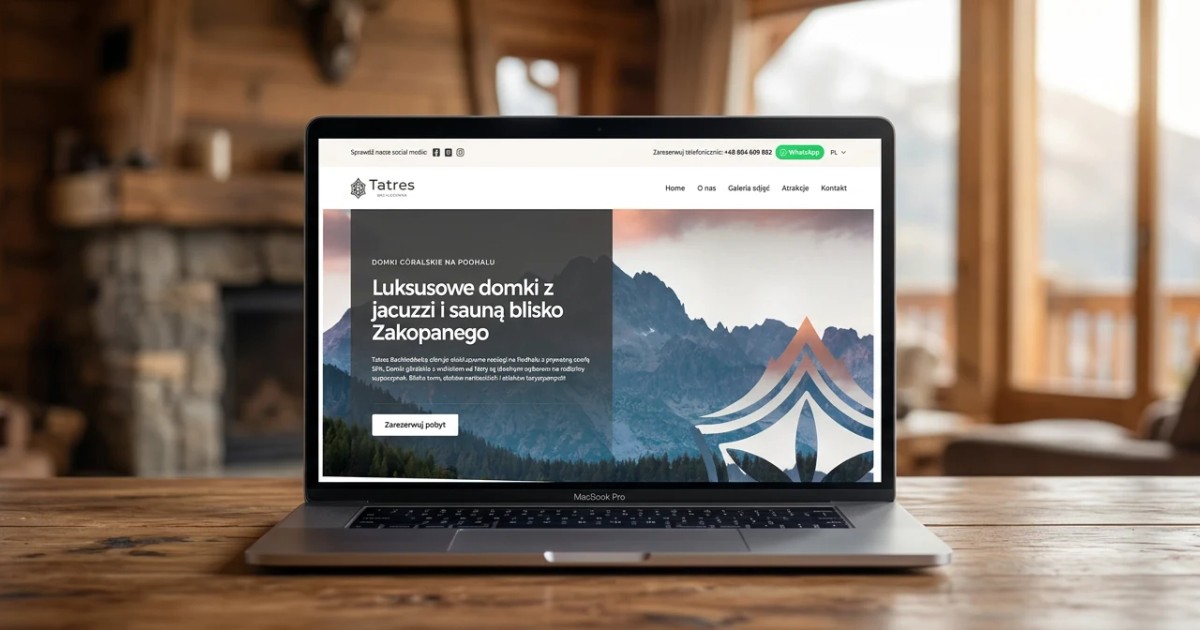 Tatres Bachledówka - a website for luxury cabins with hot tubs - case study by 234.studio