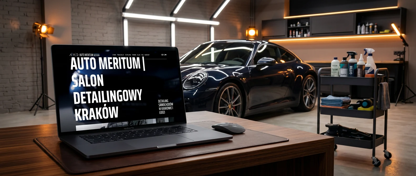 Auto Meritum Detailing - strona dla salonu detailingowego z Krakowa