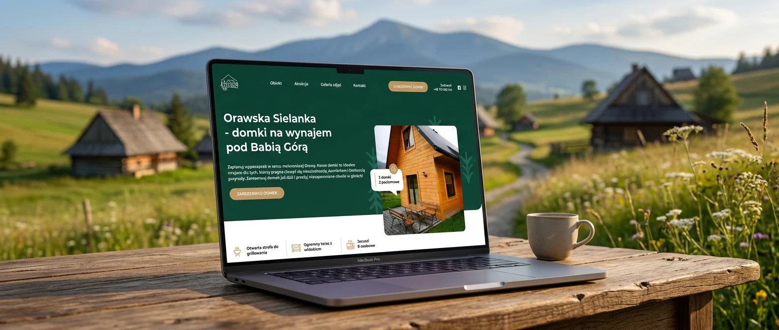 Orawska Sielanka — strona dla domków z jacuzzi pod Babią Górą