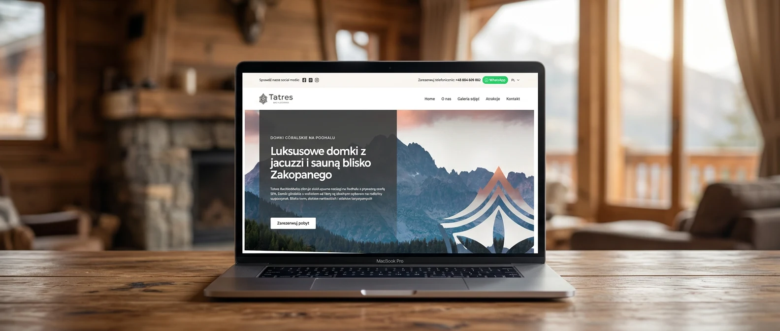 Tatres Bachledówka — strona dla luksusowych domków z jacuzzi