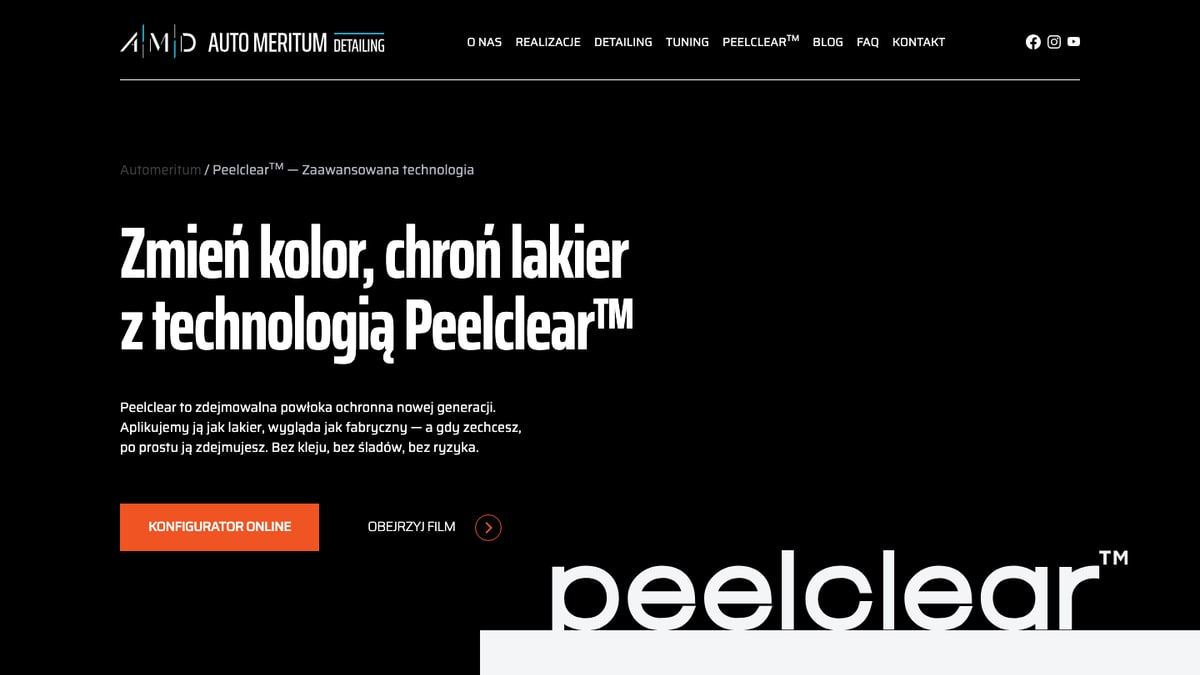 Auto Meritum Peelclear - nowa zakładka dla technologii ochrony lakieru