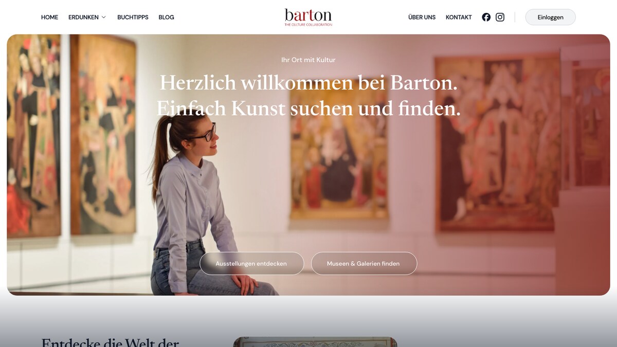 Barton - platforma odkrywania sztuki i wystaw w Niemczech