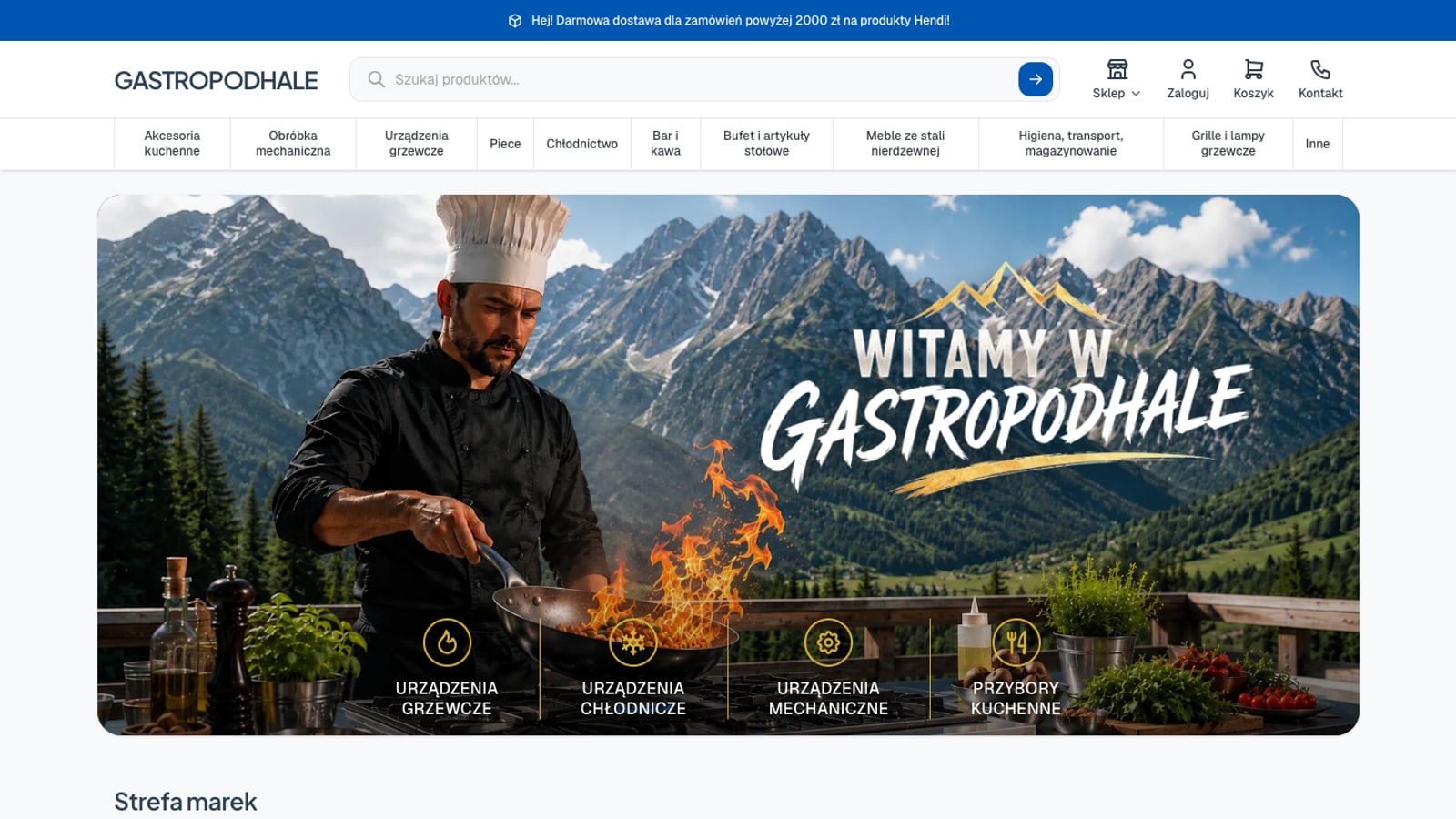 GASTROPODHALE - sklep z wyposażeniem gastronomii dla Podhala