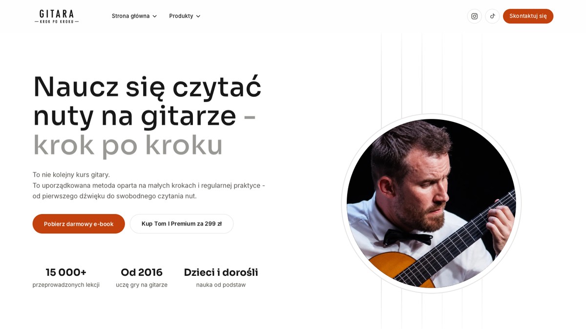 Gitara krok po kroku - strona i sklep z e-bookami