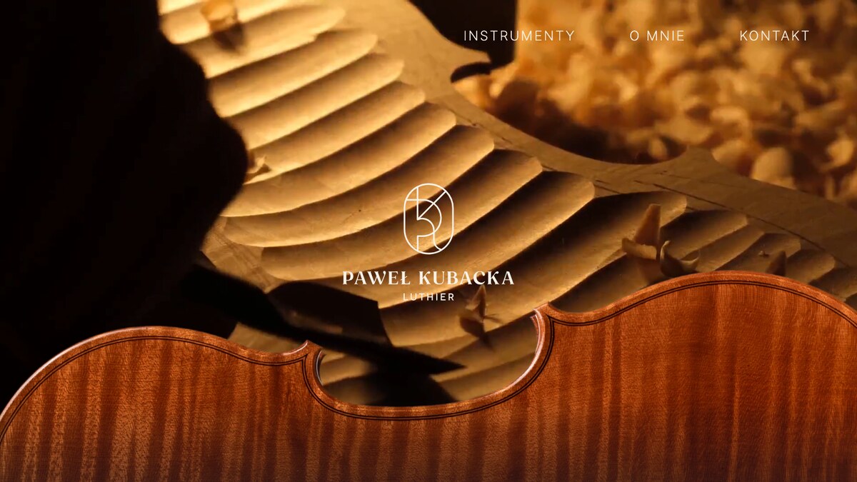 Paweł Kubacka Luthier — portfolio mistrza lutnika w sieci