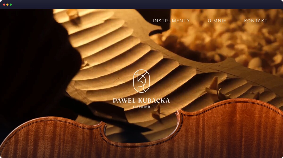 Screenshot strony pawelkubacka.com