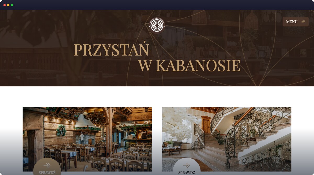 Screenshot strony przystanwkabanosie.pl