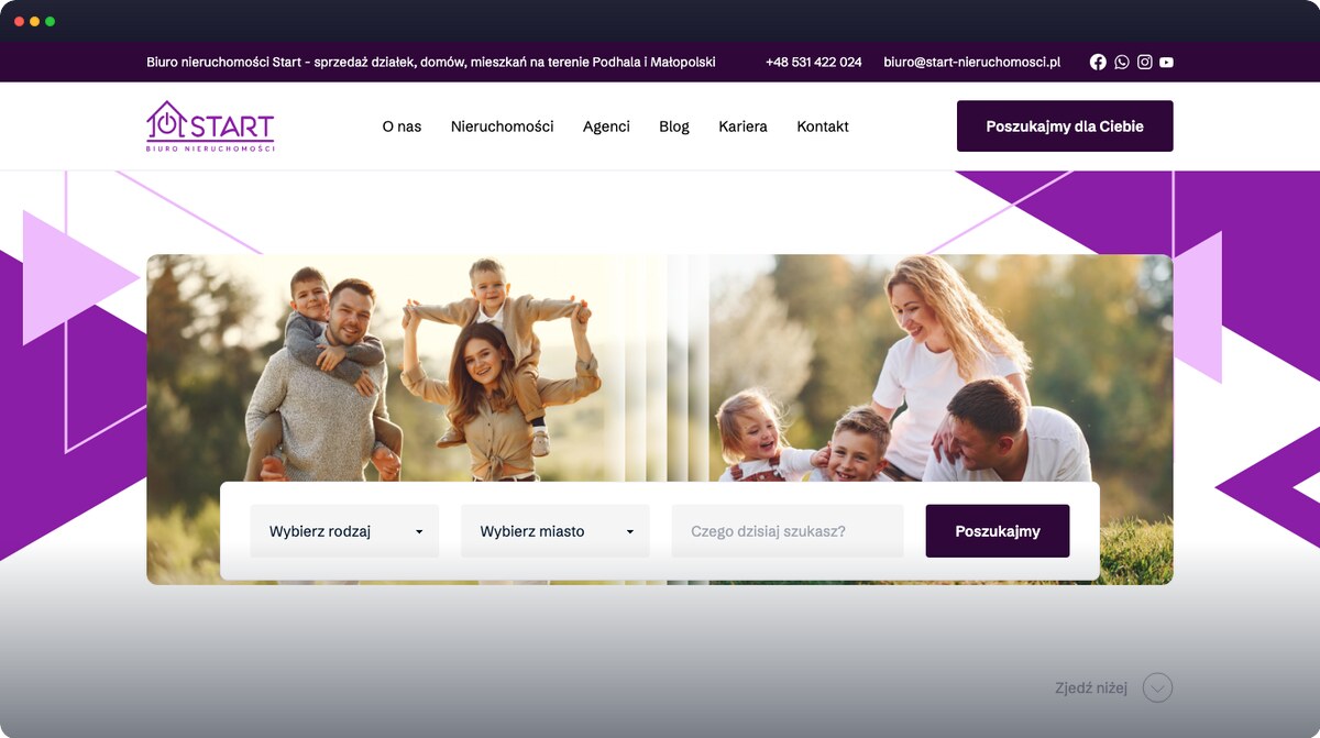 Screenshot strony start-biuro-nieruchomosci.pl