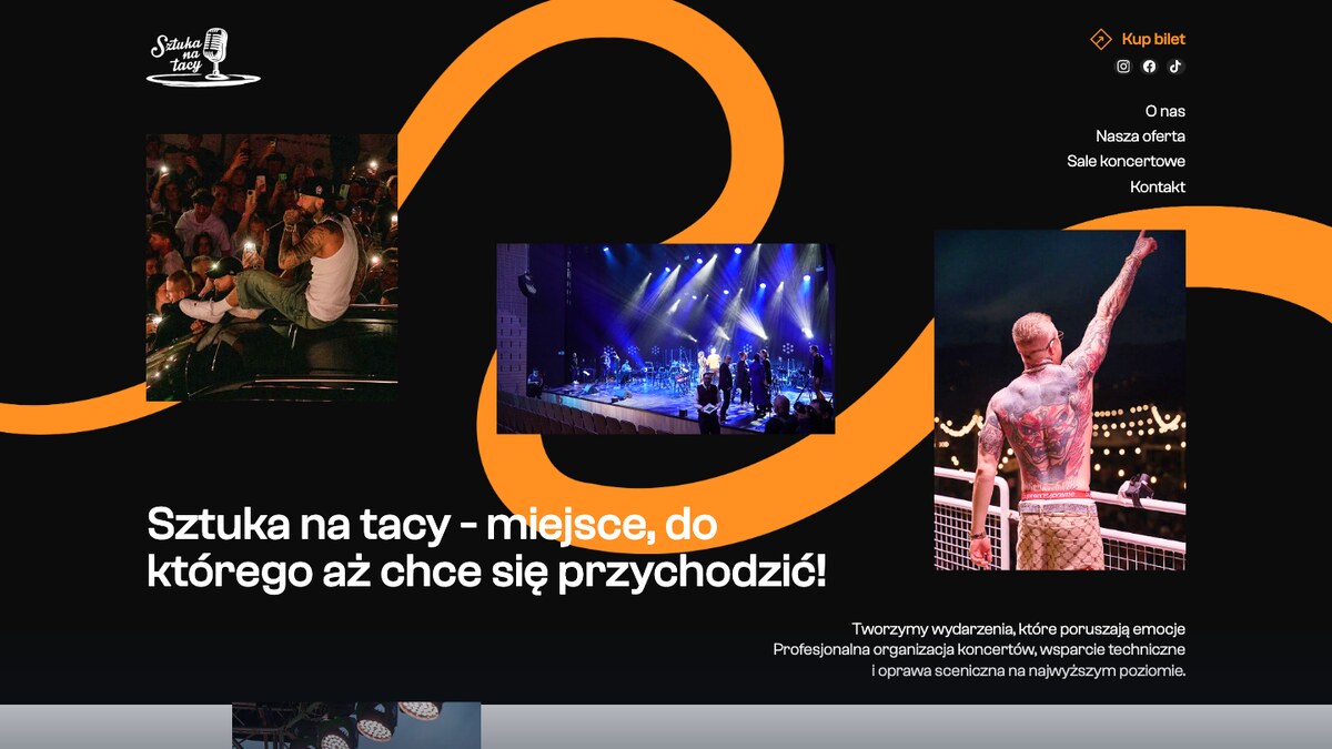 Sztuka na tacy - strona dla organizatora koncertów w Nowym Targu