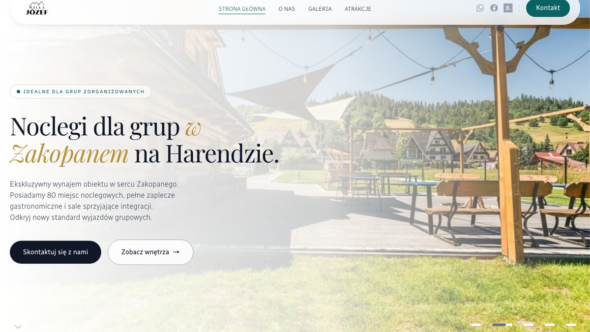 Zakopane Harenda - strona dla Willi Józef i noclegów dla grup